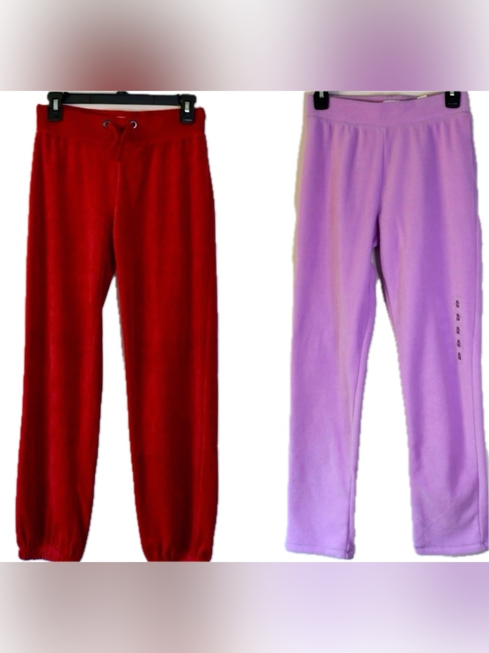 New With Tag 2 Girls Joggers Red L.O.G.G. 12-13 Violet Twist Children Place 14